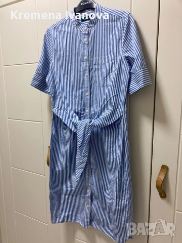 RALPH LAUREN Wilda striped shirt dress, снимка 3 - Рокли - 54970148