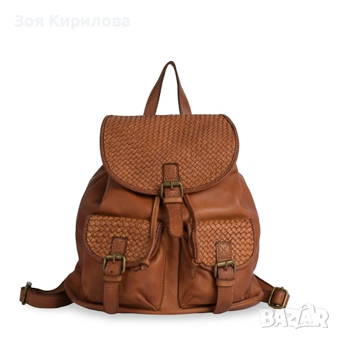 Раница от естествена кожа 