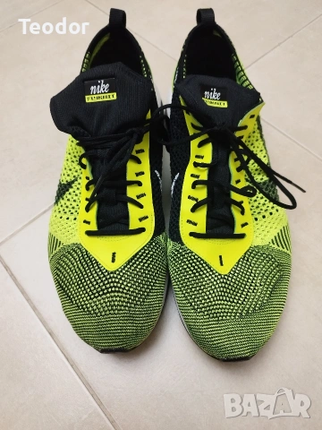 Оригинални Nike Air Max Flyknit Racer (Размер 45) - КАТО НОВИ, снимка 4 - Маратонки - 54630514