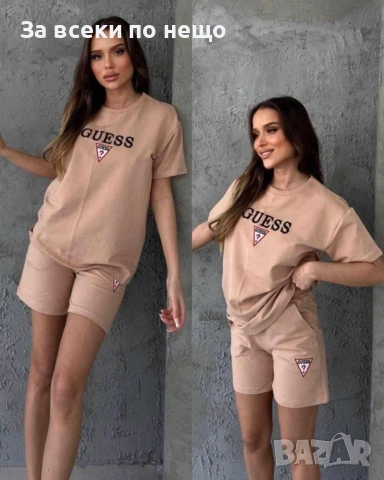 Guess Дамски Летен Екип👕🩳Дамски Къс Комплект Гес - Различни Цветове Kод B475, снимка 3 - Спортни екипи - 55083441