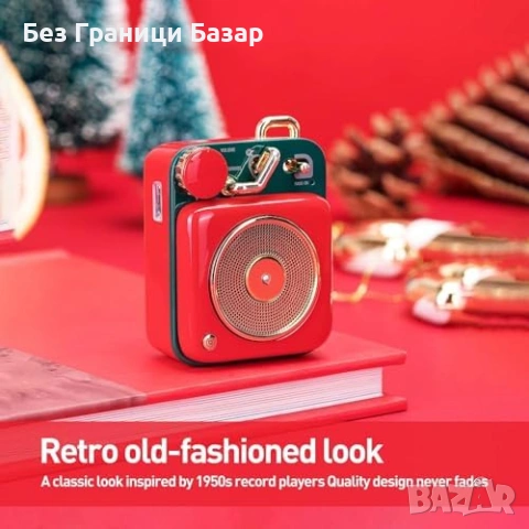 Нова Мини Bluetooth Колонка Muzen Метална Ретро HiFi Speaker високоговорител, снимка 4 - Bluetooth тонколони - 54319330