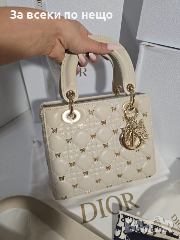 Lady Dior Butterfly Studs Дамска Чанта От Агнешка Кожа Код Brand Luxury Fashion21, снимка 9 - Чанти - 54960731