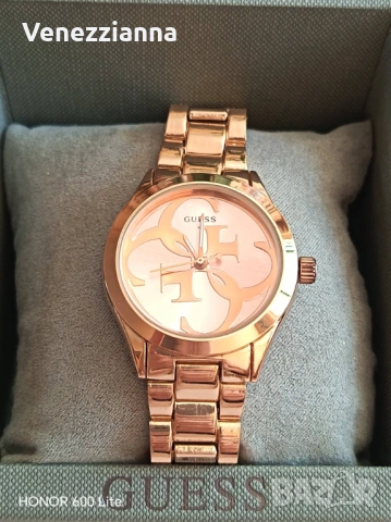 GUESS Дамски Часовник Rose Gold s Монограм, снимка 2 - Дамски - 54900462