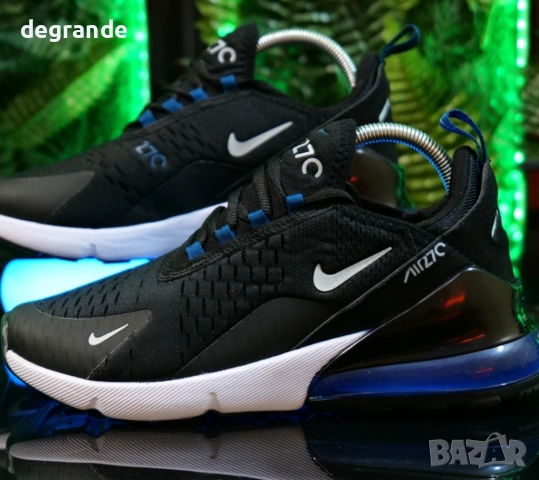 👟Nike Air 270 - Цвят Черно и Синьо, снимка 3 - Маратонки - 54744472
