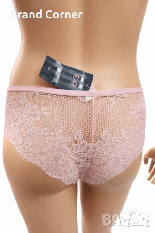 Дамско дантелено долнище Hunkemöller – размер XL, нежно розово, снимка 4 - Бельо - 54540141