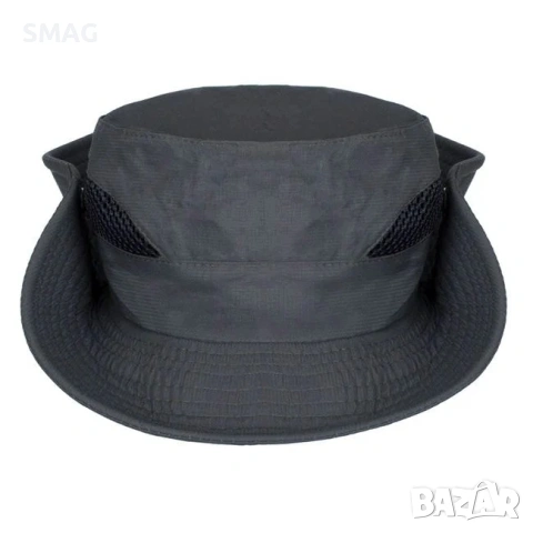 Мъжка bucket шапка сива с мрежа и копчета_1224865, снимка 3 - Шапки - 54923284