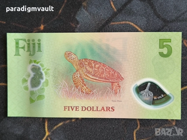 Банкнота - Фиджи - 5 долара UNC | 2025г., снимка 2 - Нумизматика и бонистика - 54099690