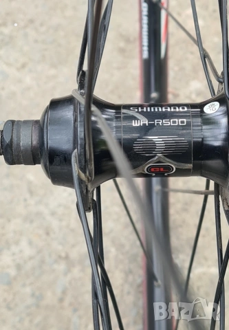 Комплект шосейни капли Shimano WH-R500 28 цола  с гуми Continental, снимка 2 - Велосипеди - 54892573