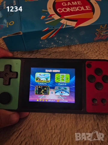 Преносима игрова конзола с вградени игри, снимка 2 - Други игри и конзоли - 54196610