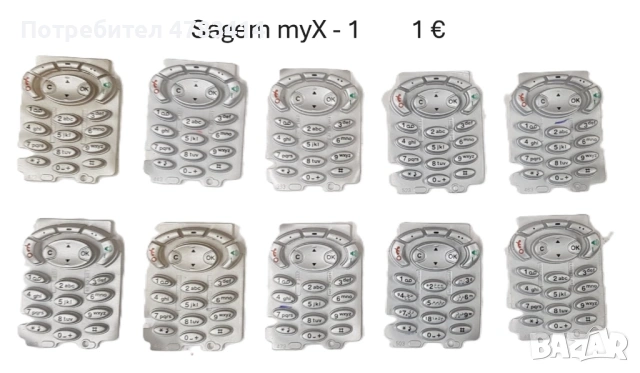 Клавиатура за Panasonic GD55,GD90,GD67,Sagem myX-1,myX-2,myX-3,Alcatel,Philips Genny,Savvy,688,628,D, снимка 5 - Резервни части за телефони - 54567159