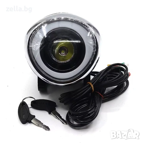 LED фар за електрически скутер Citycoco Harley 60V с LCD дисплей и контактен ключ – Максимална 10422, снимка 12 - Друга електроника - 54694613
