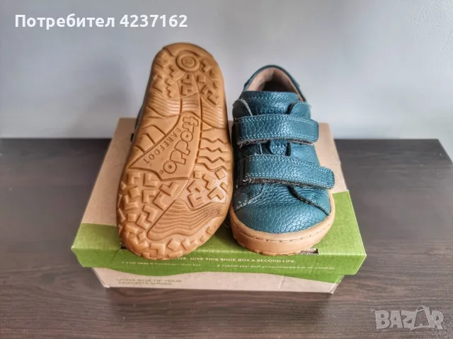 Кожени боси обувки Froddo Barefoot Base Petroleum G3130276-4, снимка 3 - Детски обувки - 55605397
