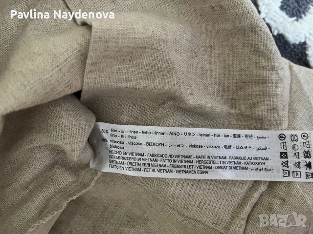 Нови ленени панталонки Zara, снимка 4 - Къси панталони и бермуди - 54707289