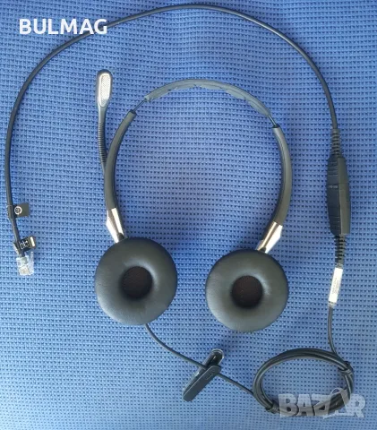Професионални Слушалки Jabra BIZ 2400 II Duo, с микрофон., снимка 5 - Друга електроника - 55301432