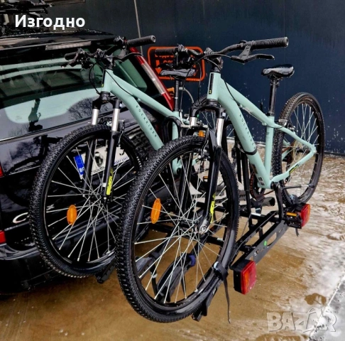Вело багажник за теглич / стойка за 4 велосипеда Halfords - Thule модел, снимка 7 - Аксесоари и консумативи - 54716482