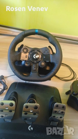 Logitech g923 + Logitech g shifter съвместим с PS/PC, снимка 2 - Джойстици и геймпадове - 54811577