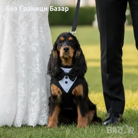 Нов Подплатен регулируем нагръдник смокинг с повод за малки кучета М размер , снимка 4 - За кучета - 54225523