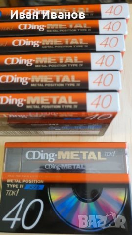 TDK CDing IV metal аудиокасети японски 