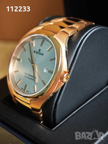 EDOX Les Bemonts Ultra Slim Automatic Rose Gold, снимка 2 - Мъжки - 54492813