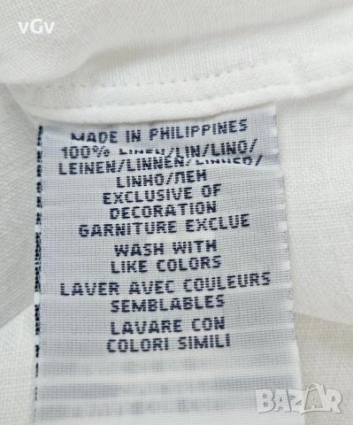 Мъжка ленена риза Polo Ralph Lauren -M/L, снимка 6 - Ризи - 54414487