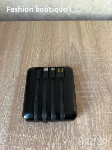 5 евро power bank батерия за съхранение и зареждане на батерии с 3 кабела и фенерче с две лампи , снимка 2 - Външни батерии - 55397672