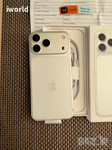 НОВ🔥 512GB❗️24М ГАР.❗️⚠️ iPhone 17 Pro Max Лизинг от 49€/мес Silver - бял сив, снимка 3 - Apple iPhone - 55544074