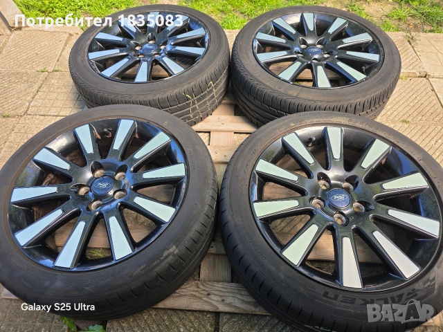Лети джанти 17ки 5х108 Ford + летни гуми 225/45/17, снимка 3 - Гуми и джанти - 54502281