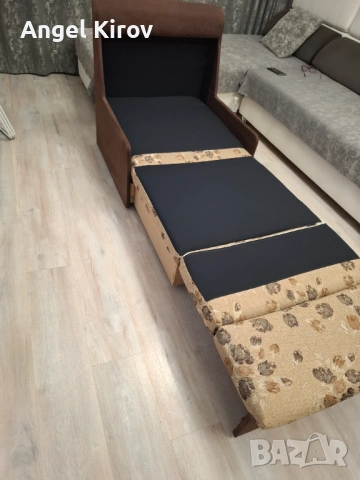 Продавам разтегателен фотьол, снимка 3 - Дивани и мека мебел - 54207678