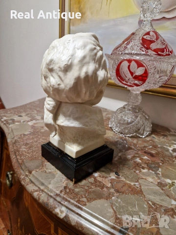 Уникален голям антикварен немски порцеланов бюст на Моцарт- Goebel , снимка 7 - Антикварни и старинни предмети - 54825581