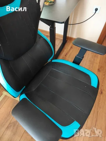 Стол Gaming Kring Sakura, PU, Механизъм butterfly, Подлакътници 2D, Черен, снимка 4 - Столове - 55678731