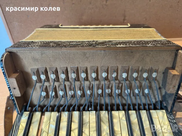 стар акордеон /24 баса/, снимка 9 - Антикварни и старинни предмети - 55670091