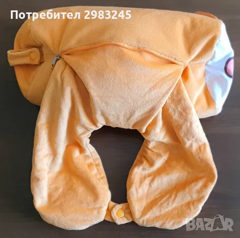 Цилиндрична възглавница "Мече" за колена или врат, снимка 6 - Възглавници - 55669371