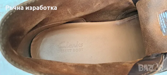 clarks мъжки боти номер 45 обувки кубински боти естествена кожа цвят кафяв, снимка 11 - Мъжки боти - 55509610
