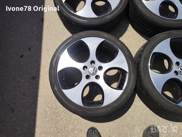 ПРОМОЦИЯ АЛУМИНИЕВИ ДЖАНТИ за VW GOLF 6 GTI 5x112 18 цола.Отлично състояние., снимка 7 - Гуми и джанти - 54586548