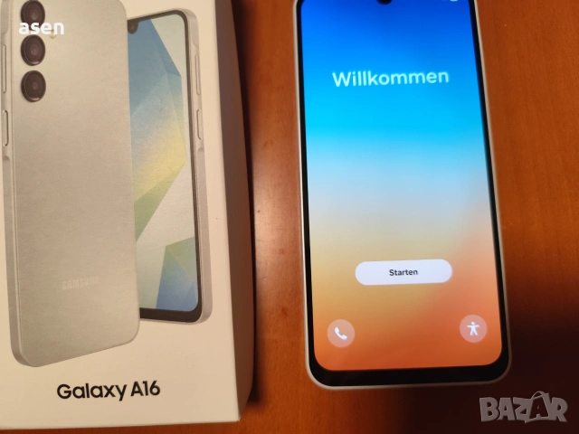Смартфон Samsung SM-A165F Galaxy A16, 6.7 инча, 4GB RAM, 128GB, Gray - нов, с гаранция