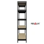 Метален стелаж Regalux 265 - 180х180х40, 5 рафта, цвят антрацит , снимка 4