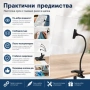 Мощна настолна правоъгълна лупа с щипка за четене шиене на гоблени бродиране A4 козметик маникюр, снимка 3