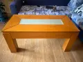 Холна маса от дърво и закалено стъкло , снимка 1