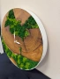 Часовник естествено дърво и скандинавски мъх, снимка 2