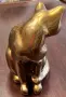 Фигура на котка от масивен месинг, снимка 3