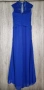 Официална дълга рокля в син цвят, снимка 2