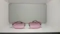 Слънчеви очила Chanel Rimless Y2K – Розови стъкла / Без рамка, снимка 1