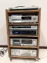🔈Ретро аудио система TECHNICS - усилвател, сд плеър, триглав дек, тунер, еквалайзер, грамофон, рак, снимка 2