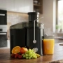 Мощна сокоизстисквачка 600W за плодове и зеленчуци с широка фуния и контейнер за пулпа 1.5L, снимка 1