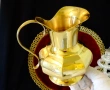 Бронзова кана за вино,позлата,многостенна. , снимка 4