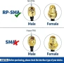 Кабел BINGFU RP-SMA мъжки към RP-SMA женски 5 м RG174,комплект 2 броя, снимка 5