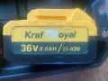 Акумулаторен Ударен Гайковерт KRAFT ROYAL 36V,8Ah + 35 Части, снимка 4
