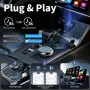 Безжичен CarPlay адаптер, 2-в-1 за Apple и Android (iOS 10+/Android 11+), снимка 4