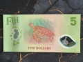 Банкнота - Фиджи - 5 долара UNC | 2025г., снимка 2