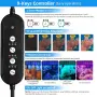 LED осветление 72 W за морски аквариум 89–107 см с контролер и таймер, за риби и коралови системи, снимка 8